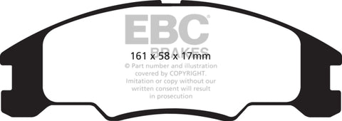 EBC 10-11 Ford Focus 1.6 Redstuff Front Brake Pads - DP31822C
