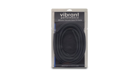 Vibrant Silicon vac Hose Pit Kit Blk 5ft- 1/8in 10ft- 5/32in 4ft- 3/16in 4ft- 1/4in 2ft-3/8in - 2104