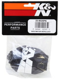 K&N Universal PreCharger Round Tapered Air Filter Wrap Black 3in Base ID x 2in Top ID x 3in H - 22-8028PK