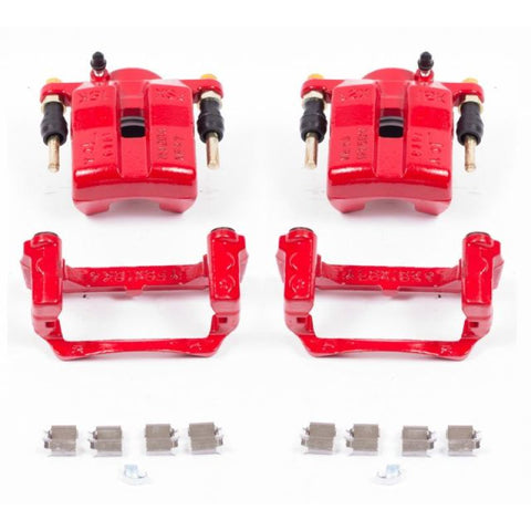 Power Stop 06-15 Mazda MX-5 Miata Front Red Calipers w/Brackets - Pair - S3316
