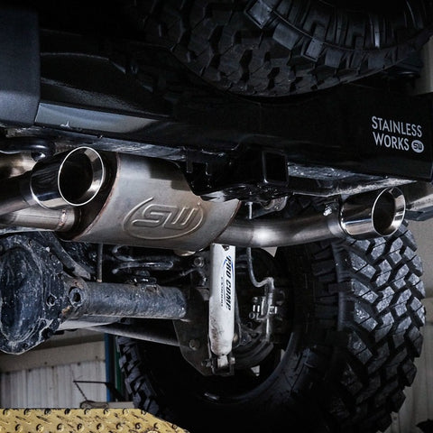 Stainless Works 2007-17 Jeep Wrangler Axleback Exhaust - JPJKAB