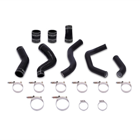 Mishimoto 11-14 Ford F-150 3.5L Ecoboost Hot-Side Intercooler Pipe Kit - Wrinkle Black - MMICP-F150-11HWBK