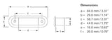 Hella Step Lamp 1X2 BLUE MD12/24 SS RIM 2XT - 959680611