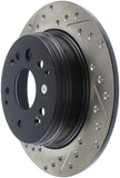 StopTech 04-08 Acura TL / 03-09 Honda Element Slotted & Drilled Right Rear Rotor - 127.40061R