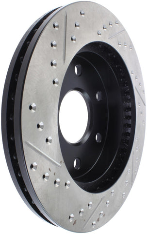 StopTech 99-06 GMC Sierra (2dr) Front Left Slotted & Drilled Rotor - 127.66040L
