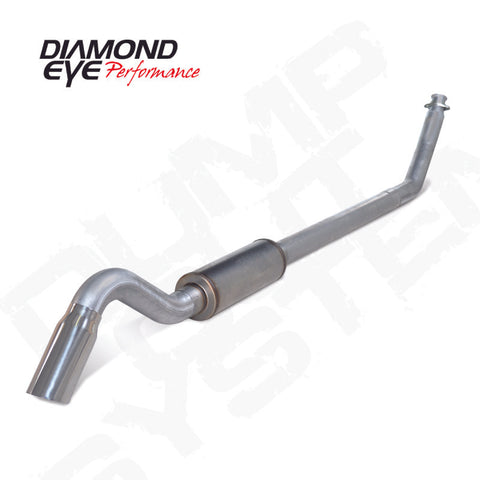 Diamond Eye 4in AL TURBO BACK SGL DUMP OUT 94-02 DODGE NO MFLR INCLUDING TIP - K4212A-TDRP