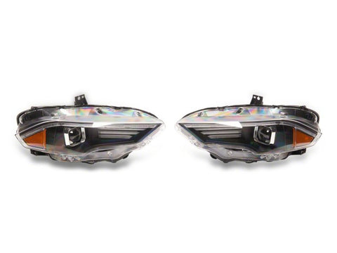 Raxiom 18-23 Ford Mustang GT EcoBoost LED Projector Headlights- Blk Housing (Clear Lens) - 407614