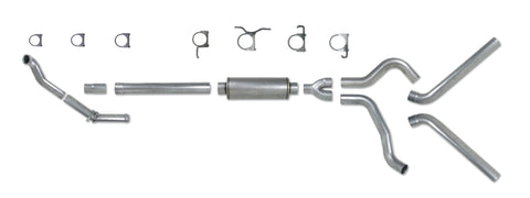 Diamond Eye KIT 4in TB DUAL SS: 94-97 FORD 7.3L F250/F350 PWRSTROKE NFS W/ CARB EQUIV STDS - K4308S