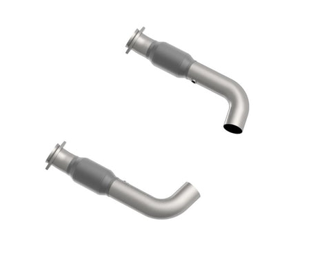 Kooks 15-20 Ford Mustang GT 5.0L 3in SS GREEN Catted Connection Pipes - 11513400