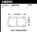 Hawk 15-16 Cadillac XTS / Chevrolet Corvette DTC-60 Front Brake Pads - HB910G.590