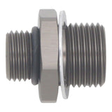DeatschWerks 6AN ORB Male To 18 X 1.5 Metric Male (Incl O-Ring and Crush Washer) - 6-02-0606