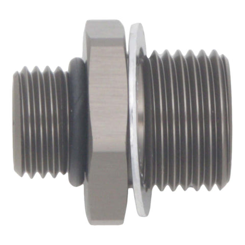 DeatschWerks 6AN ORB Male To 18 X 1.5 Metric Male (Incl O-Ring and Crush Washer) - 6-02-0606