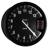 Autometer Stack Clubman Tachometer 80mm 0-3-13K RPM - Black - ST200-0313
