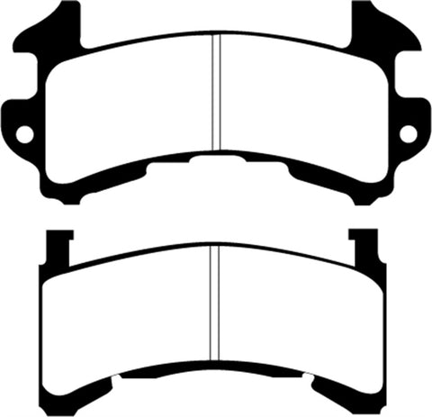 EBC 89-97 Chevrolet Blazer 4.3 S-10 (2 Wheel ABS) 2WD Greenstuff Front Brake Pads - DP61146