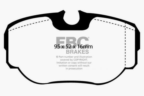 EBC 99-03 Land Rover Discovery (Series 2) 4.0 Greenstuff Rear Brake Pads - DP61038