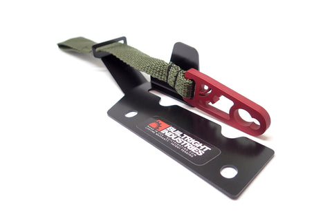 BuiltRight Industries 09-20 Ford F-150/Raptor (09-14 SuperCrew Only) Rear Seat Release - Olive Strap - 100115