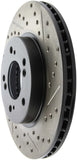 StopTech 97-01 Acura Integra Type R / 97-01 Honda CR-V Slotted & Drilled Left Front Rotor - 127.40026L