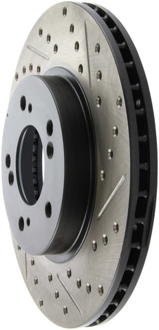 StopTech 97-01 Acura Integra Type R / 97-01 Honda CR-V Slotted & Drilled Left Front Rotor - 127.40026L