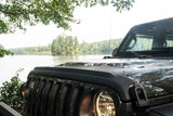 Bushwacker 18-19 Jeep Wrangler Rubicon/Sport//Unlimited/Sport S Hood Stone Guard- Black - 14093