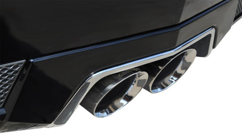 Corsa 2011-2015 Cadillac CTS Coupe V 6.2L V8 Polished Sport Axle-Back Exhaust - 14942