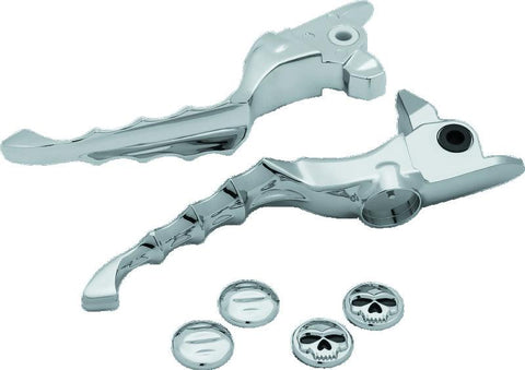 Kuryakyn Zombie Lever Set 17-20 Touring Chrome - 1984