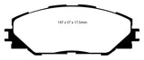 EBC 09-10 Pontiac Vibe 2.4 2WD Yellowstuff Front Brake Pads - DP41792R