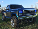Oracle Pre-Installed Lights 7x6 IN. Sealed Beam - Blue Halo - 6908-002