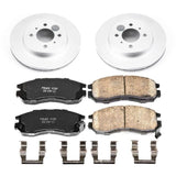Power Stop 98-02 Mitsubishi Mirage Front Z17 Evolution Geomet Coated Brake Kit - CRK1214