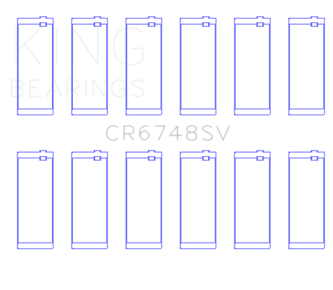 King Engine Bearings BMW/OPEL M51/M57/D25/Y25 TD Sputter Connecting Rod Bearing Set - CR6748SV
