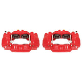Power Stop 03-09 Toyota 4Runner Front Red Calipers w/o Brackets - Pair - S2984