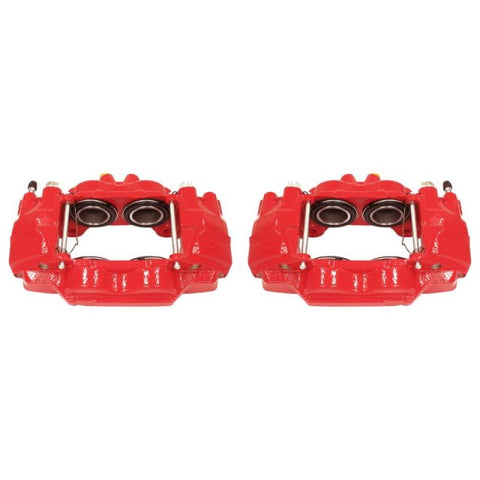 Power Stop 03-09 Toyota 4Runner Front Red Calipers w/o Brackets - Pair - S2984