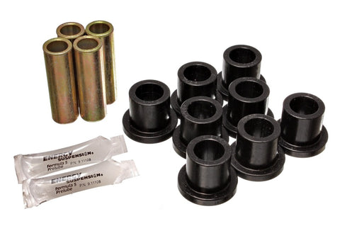 Energy Suspension Ford F-250 / F-350 Black Rear Leaf Spring Bushing Set - 4.2107G