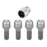 McGard Wheel Lock Bolt Set - 4pk. (Cone Seat) M14X1.5 / 17mm Hex / 27.5mm Shank Length - Chrome - 27222