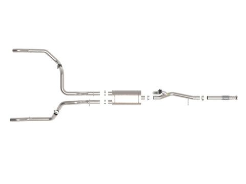 aFe Gemini XV 3in 304 SS Cat-Back Exhaust w/ Cutout 19-21 GM Silverado/Sierra 1500 V8 - 49-34138
