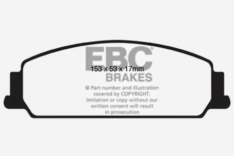 EBC 08-10 Pontiac G8 3.6 Redstuff Front Brake Pads - DP31833C