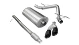Corsa 2010-2013 Chevrolet Silverado Crew Cab/Short Bed 1500 4.8L V8 Black Sport Cat-Back Exhaust - 14925BLK