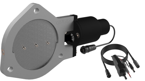 QTP 4in Bolt-On QTEC Electric Cutout Valve - Single - QTEC40
