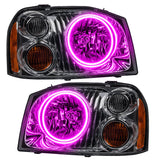 Oracle 01-04 Nissan Frontier SMD HL - Dual Halo - ColorSHIFT w/ Simple Controller - 7178-504