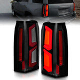 ANZO 2015-2020 Chevrolet Tahoe LED Tail Lights w/ Light Bar Black Housing Smoke Lens - 311375