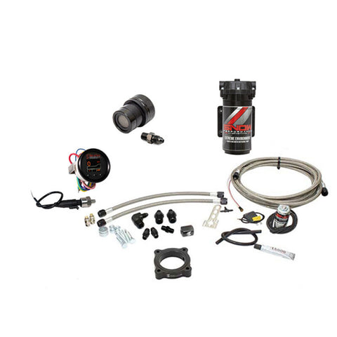 Snow Performance 15-17 Mustang EcB Stg 2 Bst Cooler Water Injection Kit (SS Brded Line/4AN) w/o Tank - SNO-2134-BRD-T