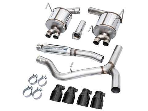 AWE Tuning 2022+ VB Subaru WRX Touring Edition Exhaust - Diamond Black Tips - 3015-43979