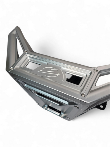 Elektric Offroad 2017+ Can Am X3 Maverick Billet Front Winch Bumper Anodized Clear - FWB210036