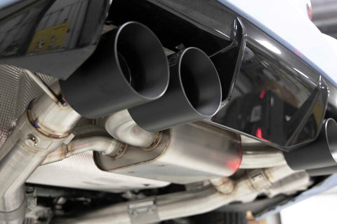 Dinan 23-26 BMW M2 (G87) Valved Axleback Exhaust System - Black Tips - D660-0100-BLK