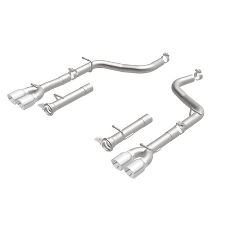 MagnaFlow Axle-Back, SS, 2.5in, Quad Split Rear 3.5in Tip 2015 Dodge Challenger R/T 5.7L - 19210