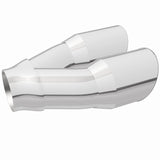 MagnaFlow Double Wall 3in Dual Round Polished Tip 2.25in Inlet - 35226