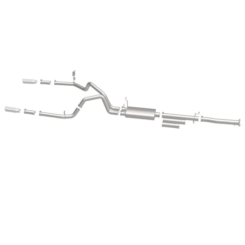 MagnaFlow Stainless Cat-Back Exhaust 2015 Chevy Silverado 2500HD 6.0L Dual Split Rear Exit 4in - 19027
