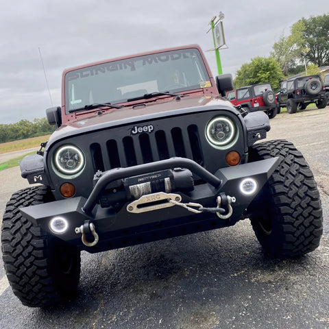 Oracle 7in High Powered LED Headlights - Black Bezel - ColorSHIFT 2.0 - 5769-333