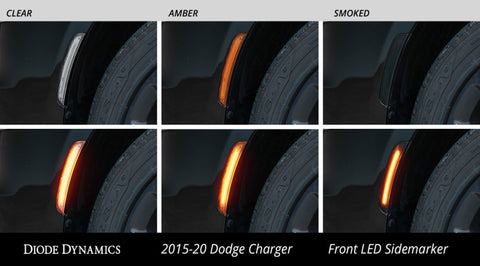 Diode Dynamics 15-21 Dodge Charger LED Sidemarkers for - Smoked (set) - DD5112