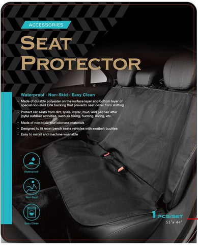 3D MAXpider Universal Bench Seat Defender - Black - 1786L-09