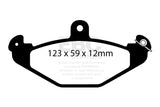 EBC 08+ Lotus 2-Eleven 1.8 Supercharged Greenstuff Rear Brake Pads - DP2885/2